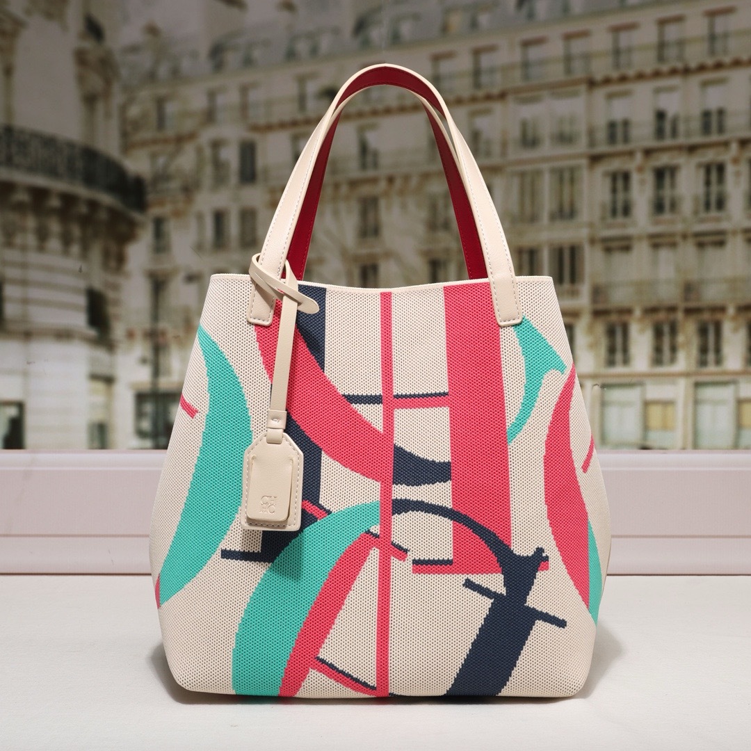 Women Bags With Laptop Compartment - NEW Women's CH Fashion Print Tote