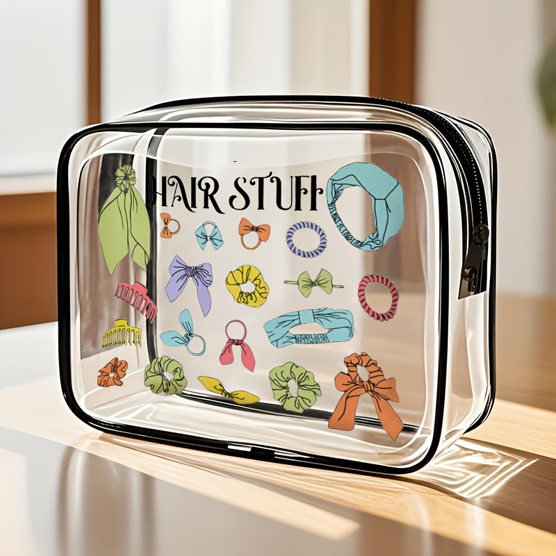Women Bags For Airport - 1pc Clear Makeup Bag Transparent Travel