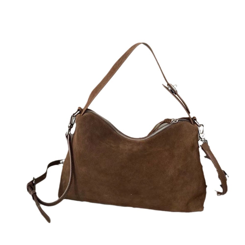 Women Bags Grey - Brown Roomy Big Boston Tote Simple