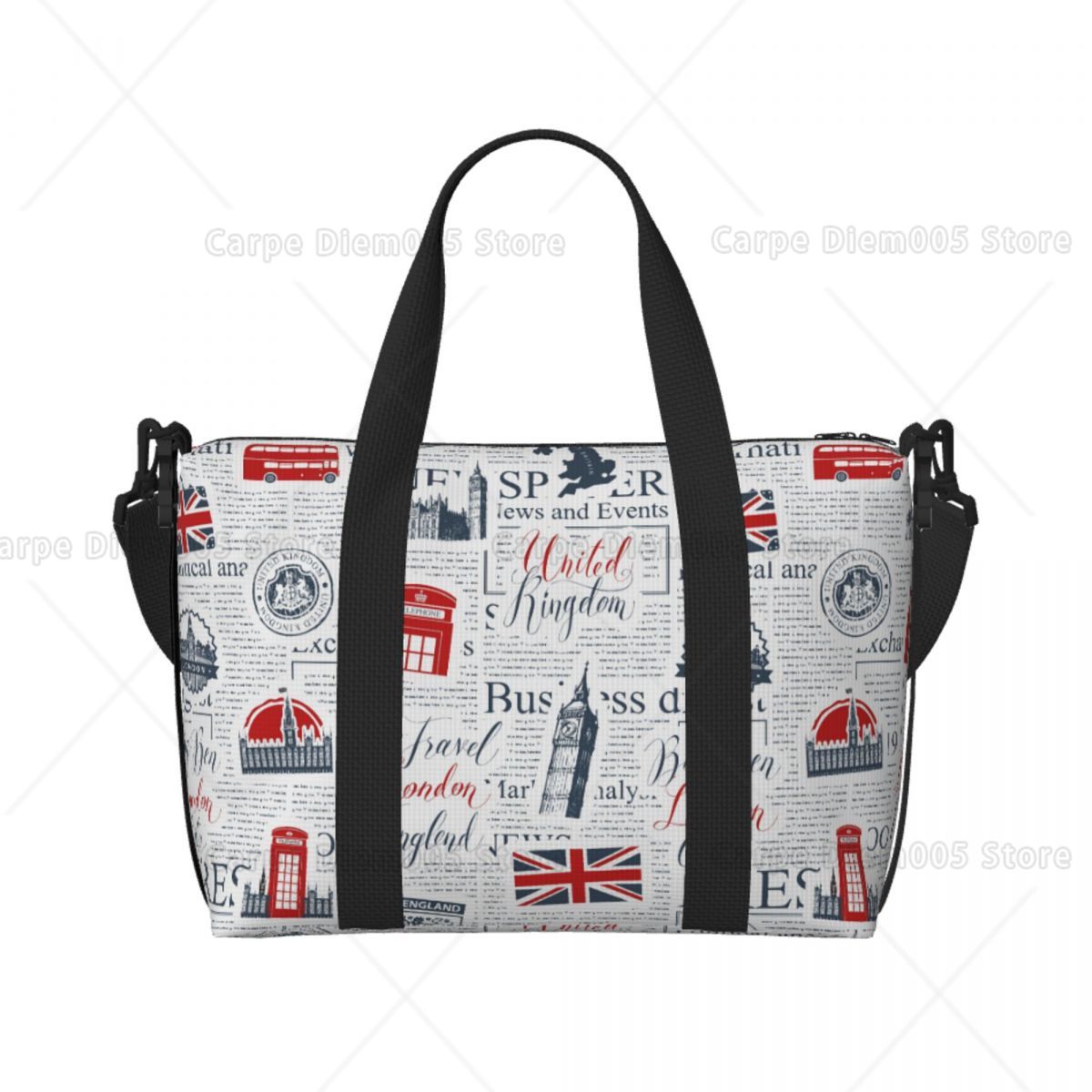 Vintage UK London Newspaper Tr - Women Bags Uk recension och pris