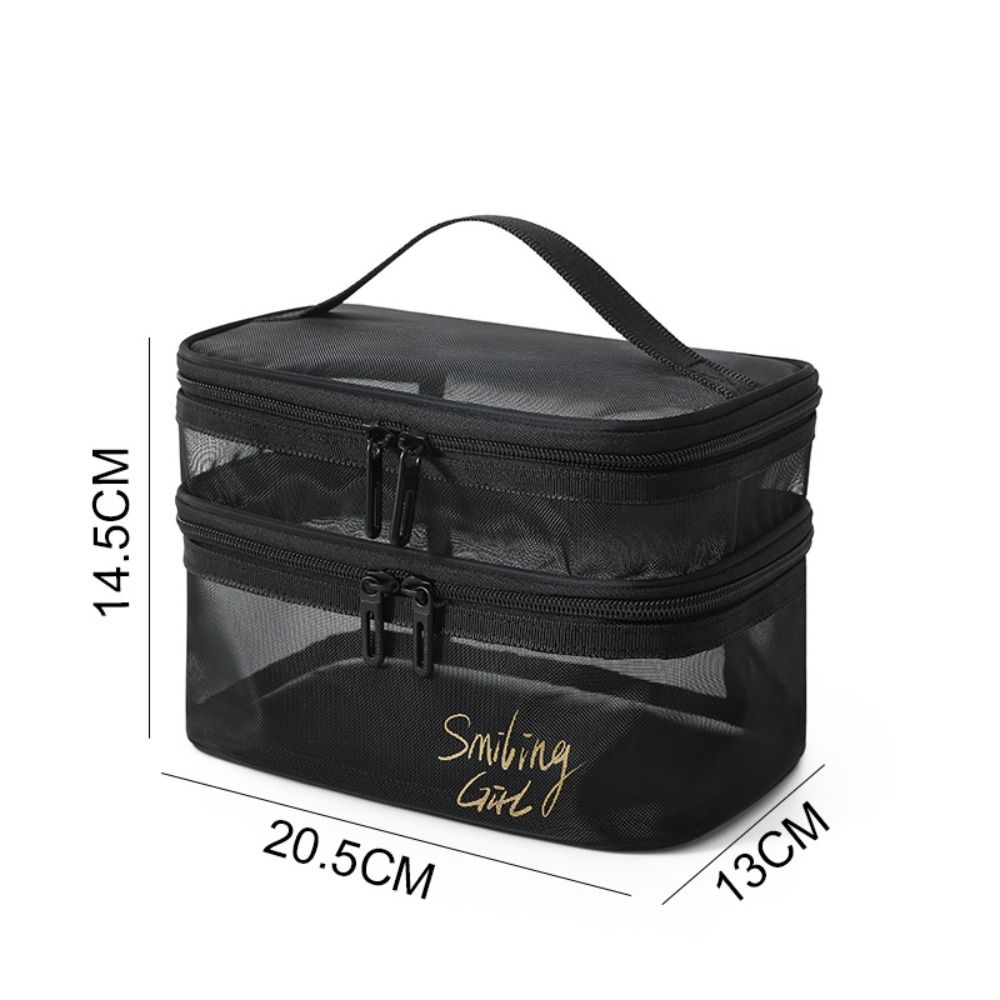New Nylon Makeup Bag Black Gre - Women Bags Grey recension och pris