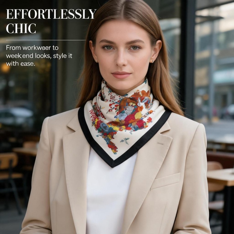 Women 65X65CM 100% Silk Square - Women Bags For Office recension och pris