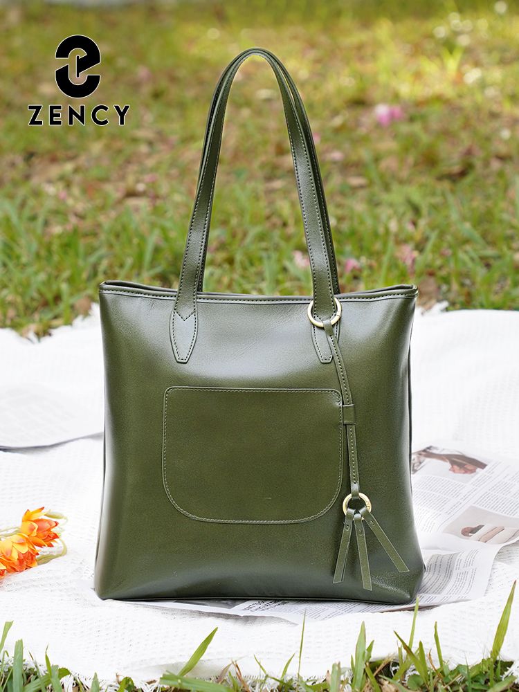 Zency 100% Genuine Leather Han - Women Bags Grey recension och pris