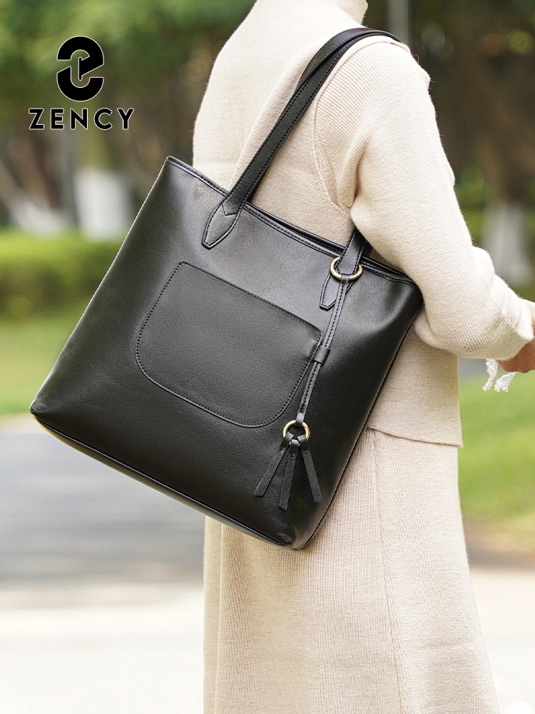 Zency 100% Genuine Leather Han - Women Bags Grey recension och pris