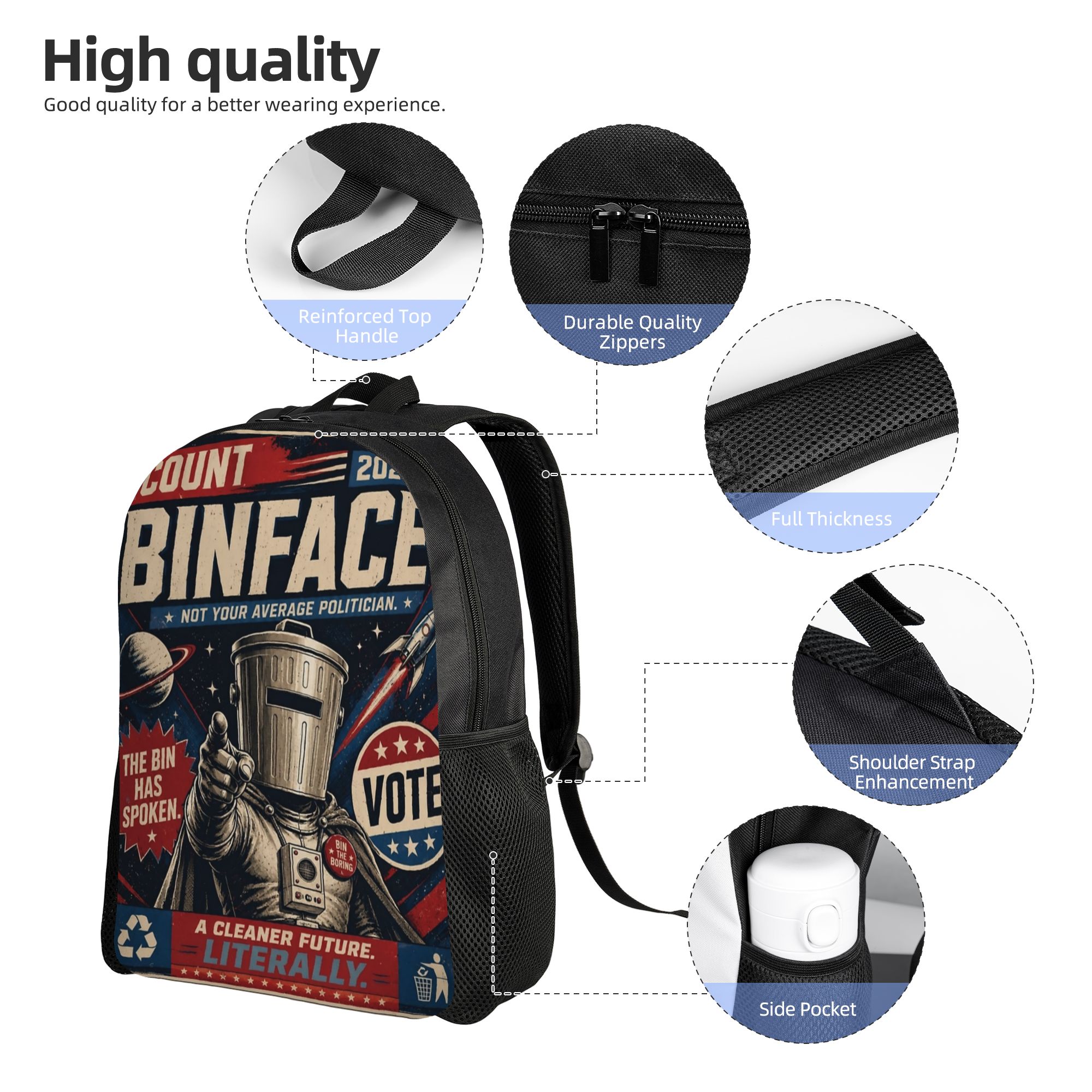 Count Binface Vote Binface UK  - Women Bags Uk recension och pris