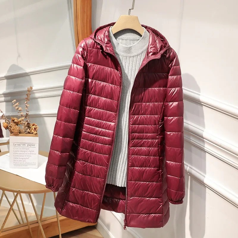 Female Long Down Jacket Light  - Women Bags For Office recension och pris