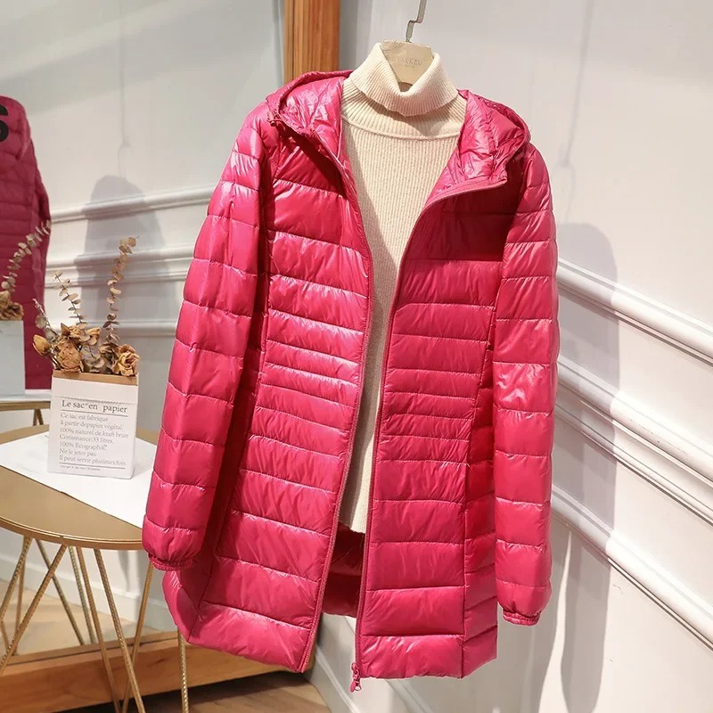 Female Long Down Jacket Light  - Women Bags For Office recension och pris