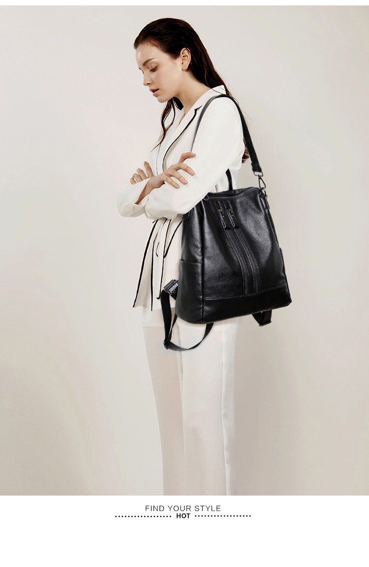 Women Soft Leather Backpack Sc - Women Bags For Office recension och pris