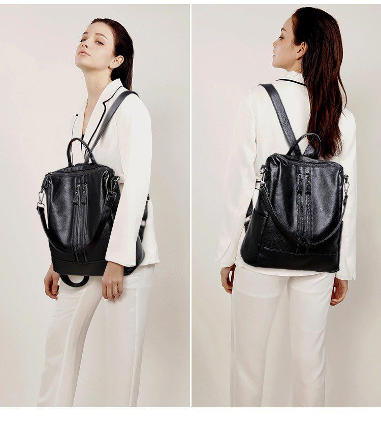 Women Soft Leather Backpack Sc - Women Bags For Office recension och pris