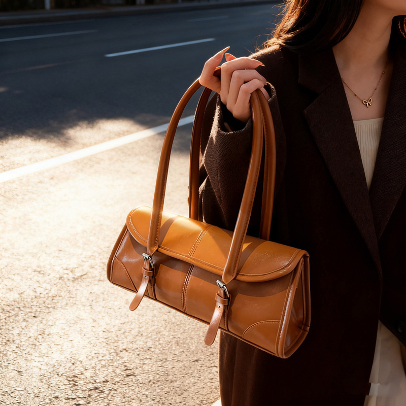 High Quality Burgundy PU Leath - Women Bags For Airport recension och pris