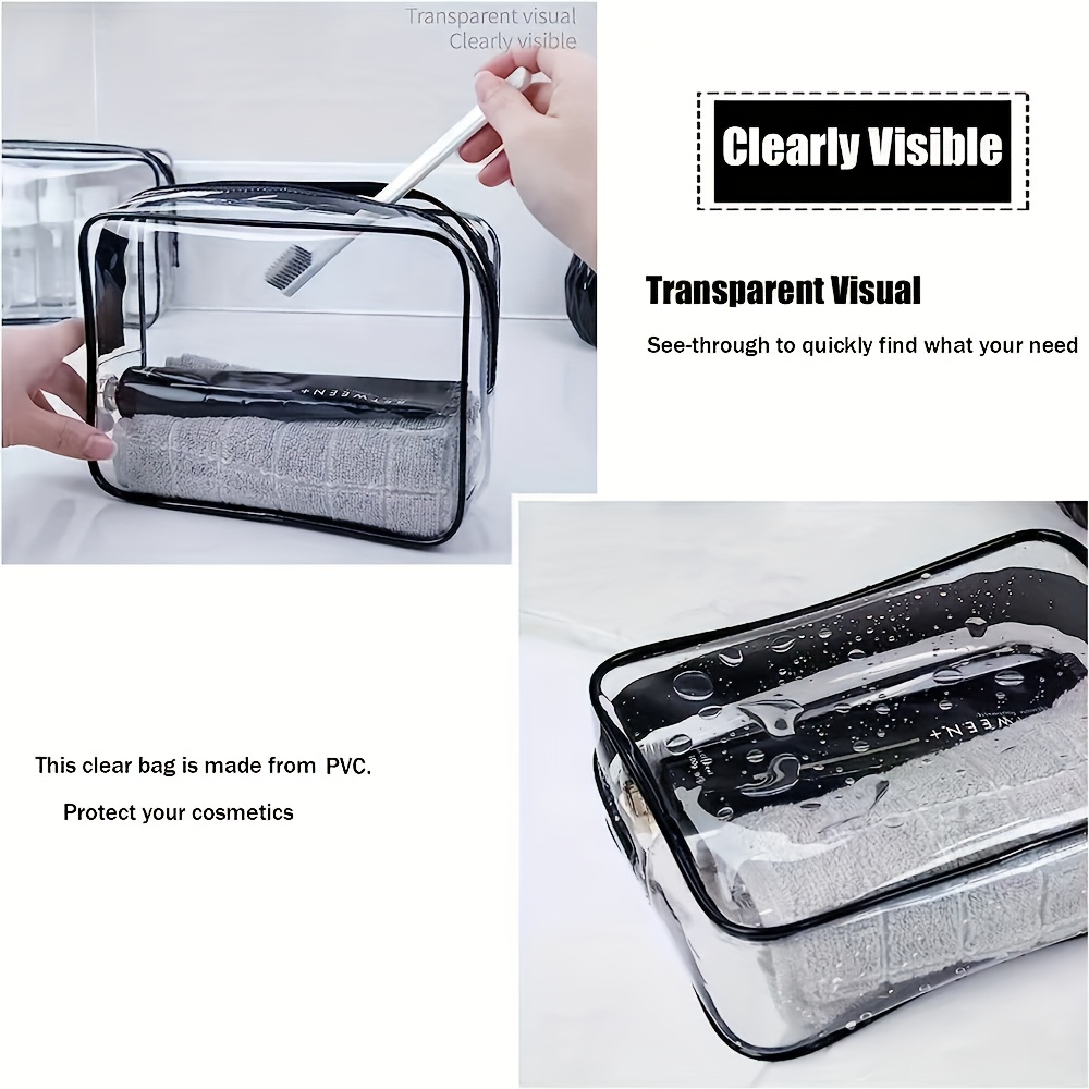 1pc Clear Makeup Bag Transpare - Women Bags For Airport recension och pris