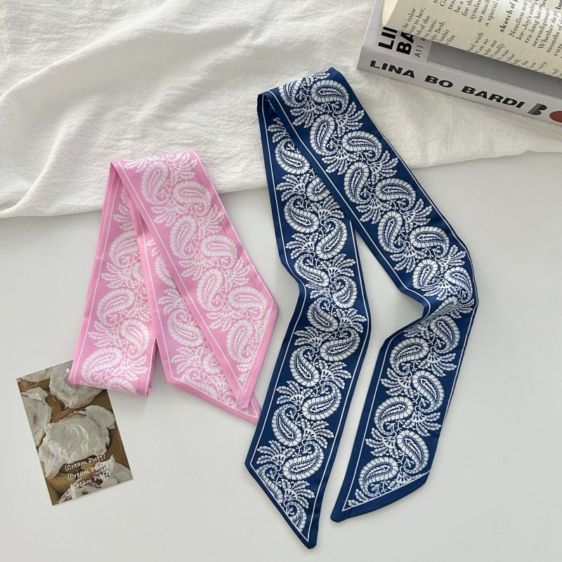 Paisley Print Satin Skinny Sca - Women Bags For Office recension och pris