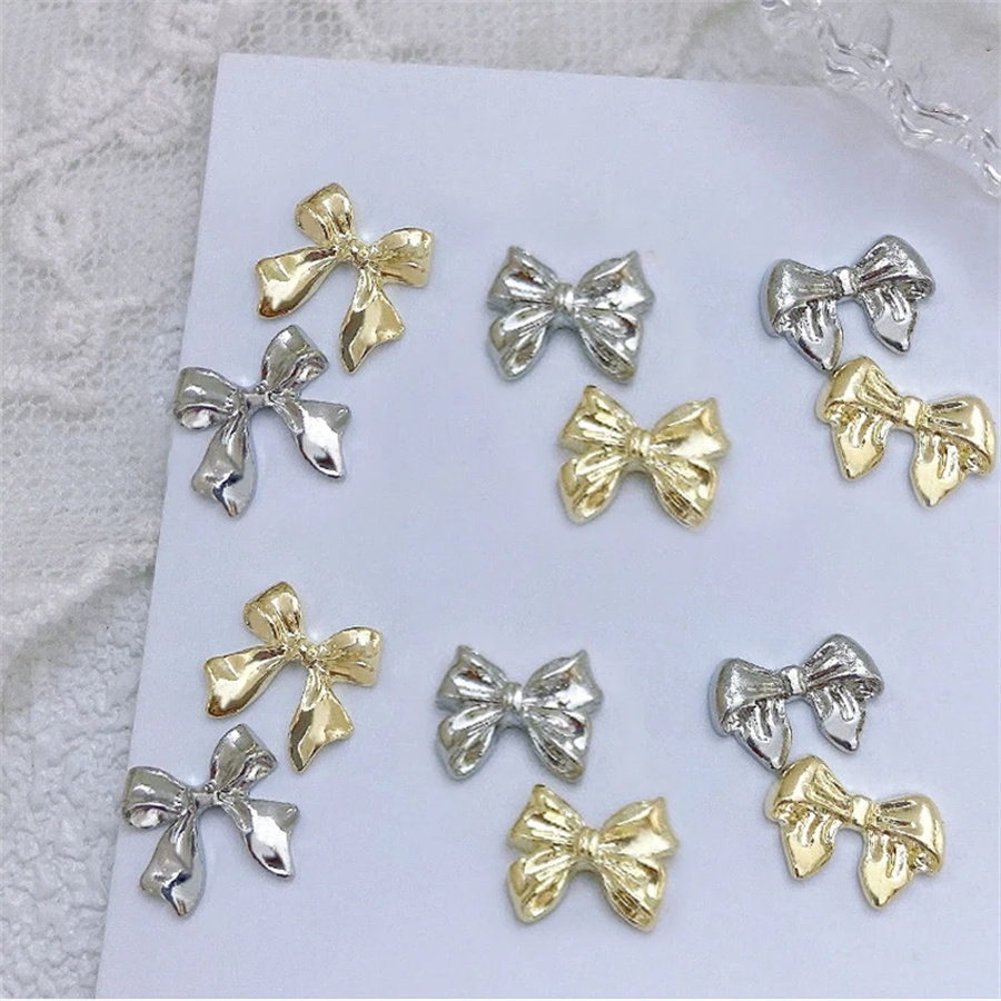 10pcs/Bag Metal 3D Bowknot Gre - Women Bags Grey recension och pris