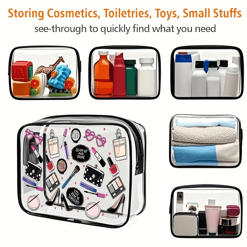 1pc Clear Makeup Bag Transpare - Women Bags For Airport recension och pris