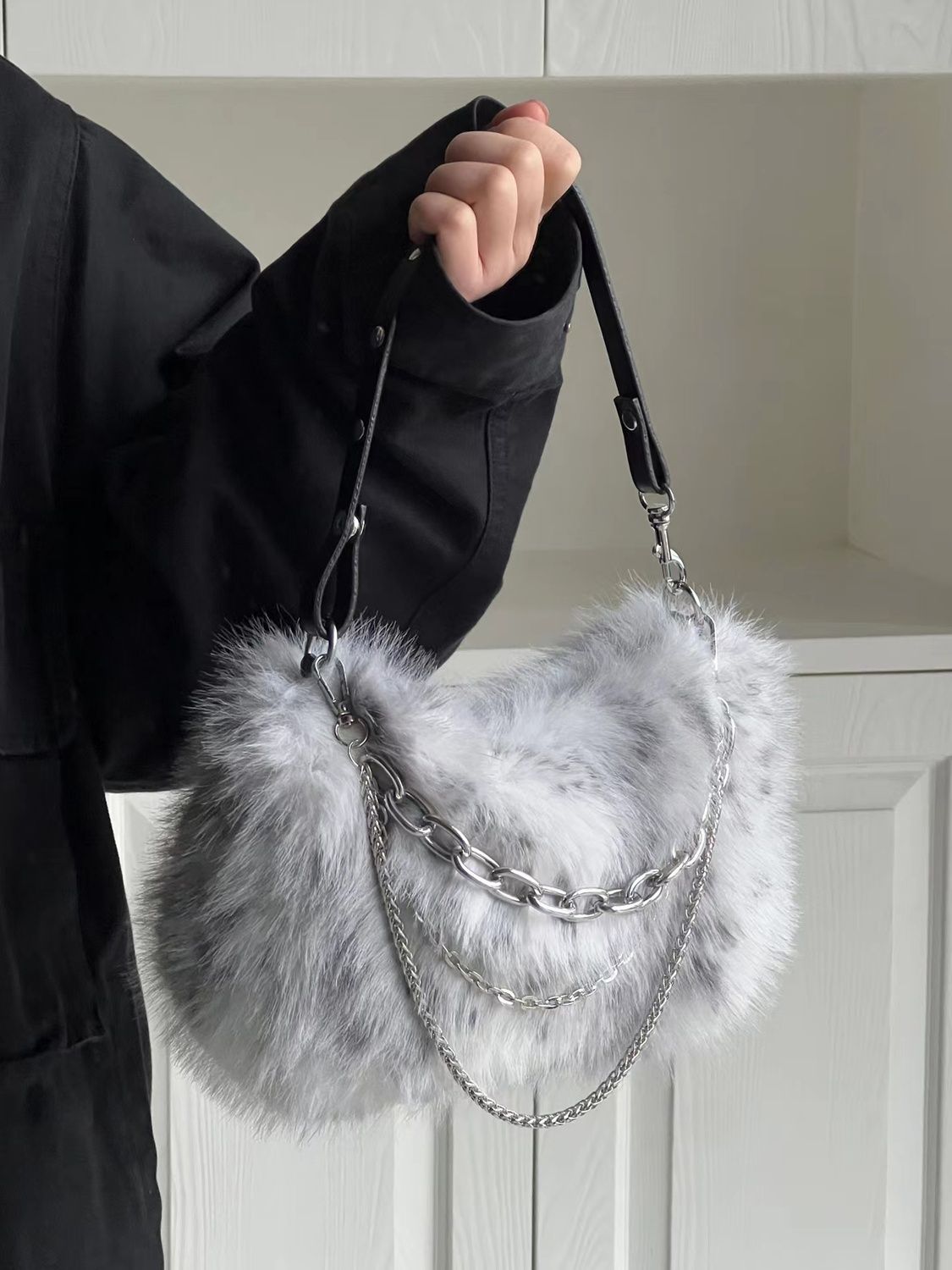 JIAERDI Vintage Y2K Handbag Wo - Women Bags Grey recension och pris