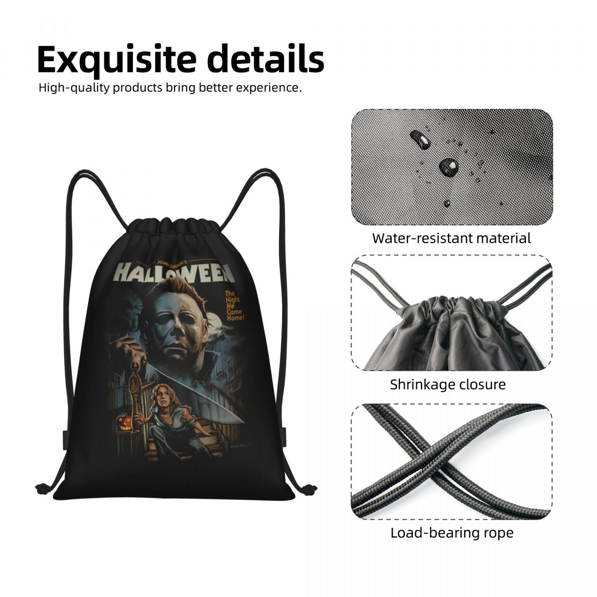Halloween Michael Myers Drawst - Women Bags Myer recension och pris