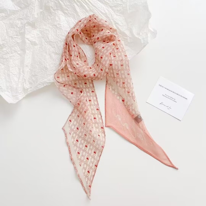 Vintage Printed Chiffon Scarf  - Women Bags For Office recension och pris